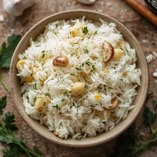Fragrant Garlic & Herb Infused Rice