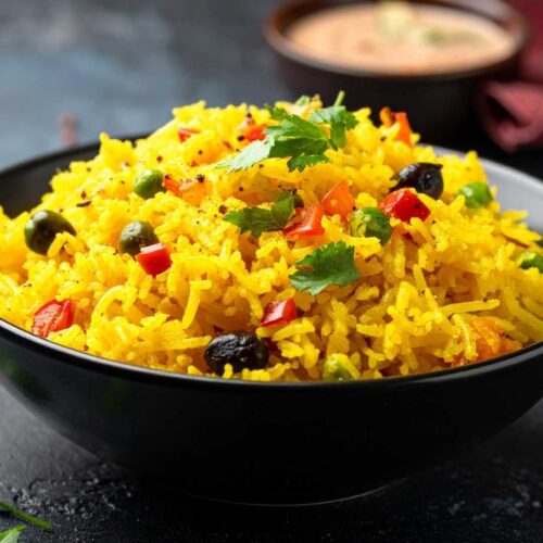 Golden Saffron-Style Yellow Rice
