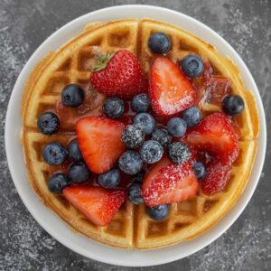 Waffles: Plain or Fruity